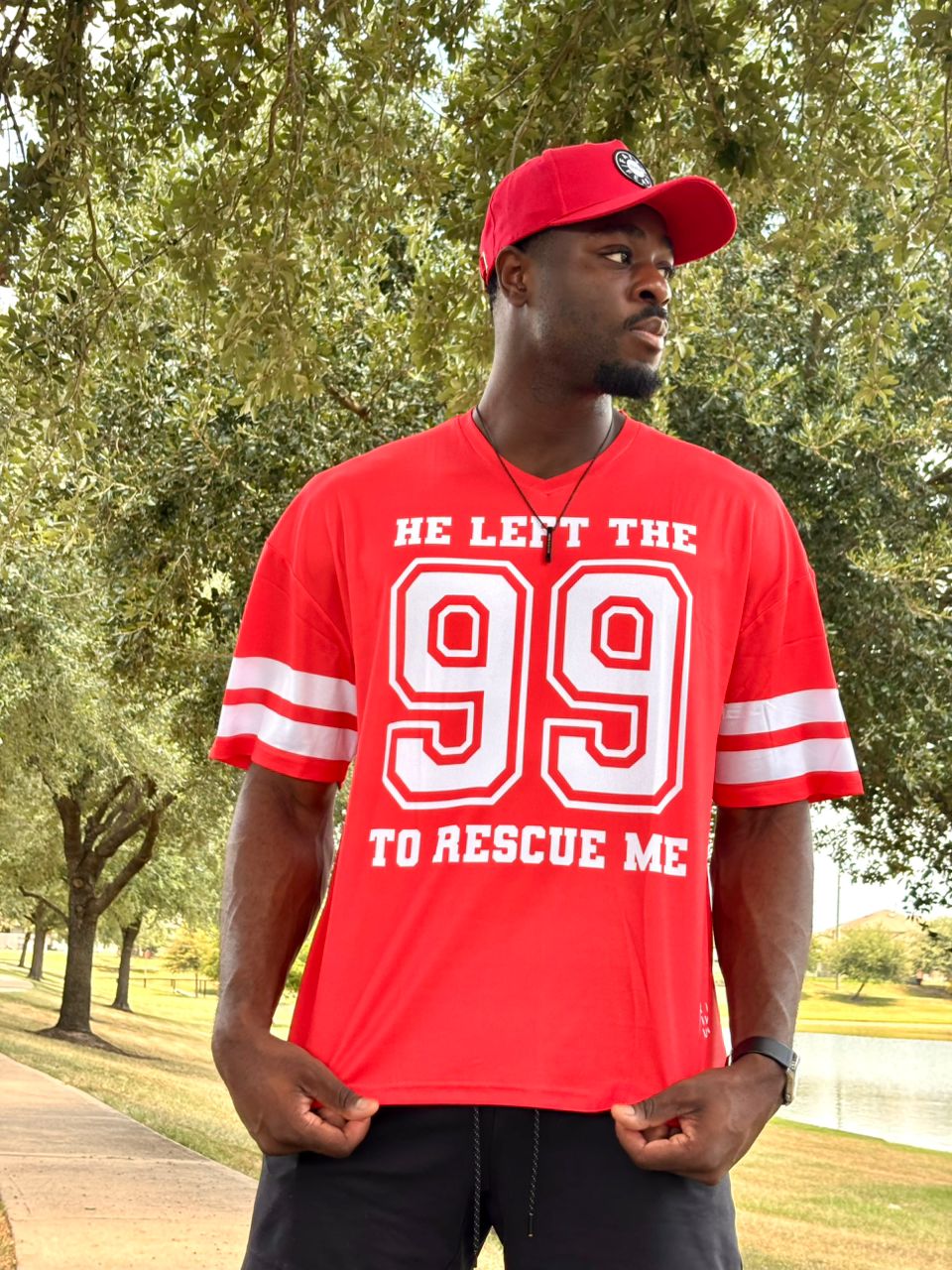 HE LEFT THE 99 TO RESCUE ME JERSEY