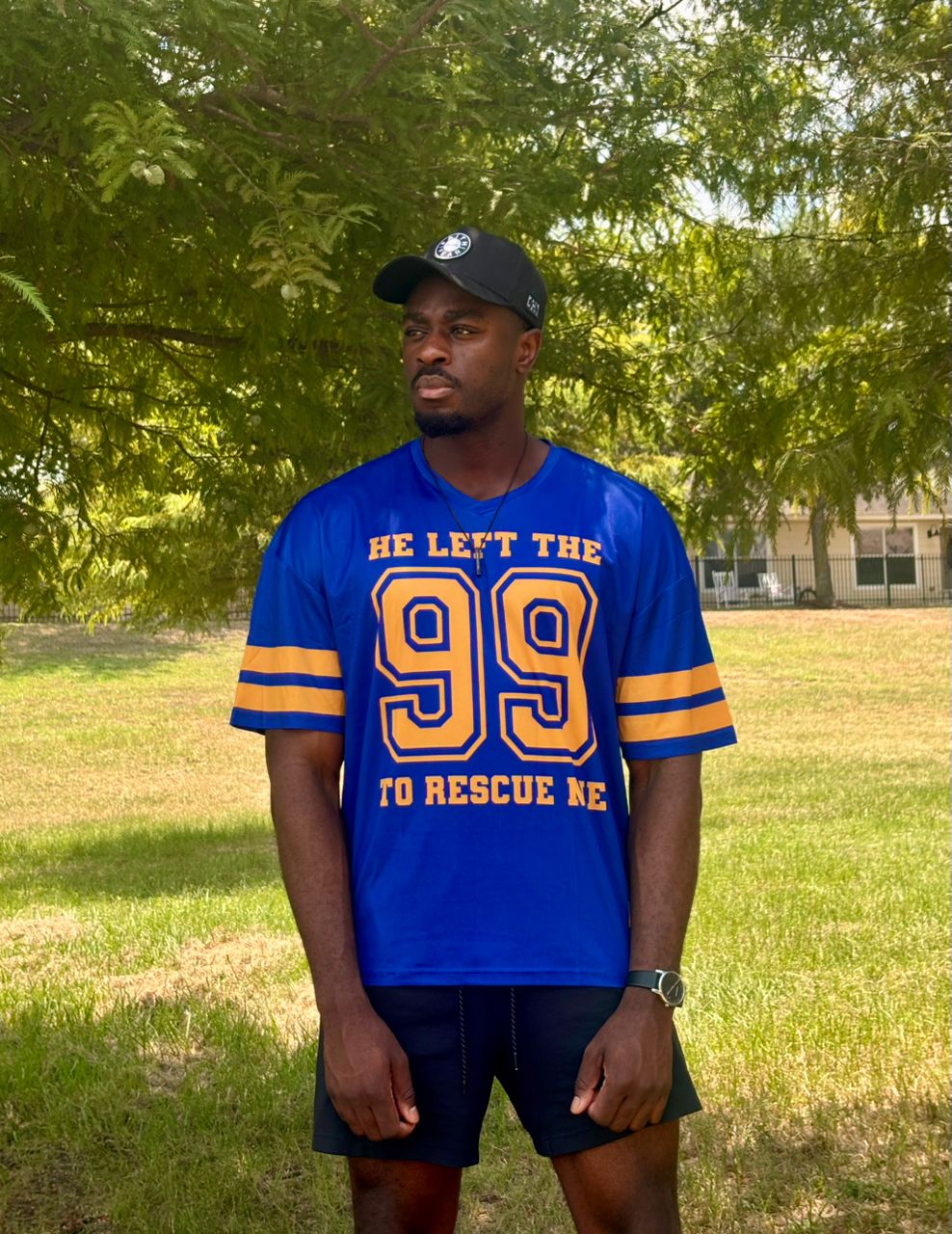 HE LEFT THE 99 TO RESCUE ME JERSEY