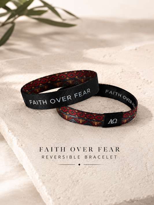 Faith Over Fear Reversible Bracelet